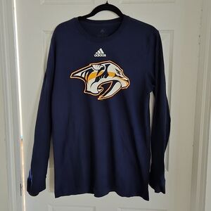 NHL Nashville Predators Adidas Long Sleeve Shirt